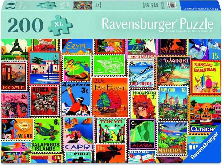 Productafbeelding Ravensburger Puzzel 12001371 - Postzegels - Puzzel voor ouderen en senioren, met 200 extra (200 onderdelen)