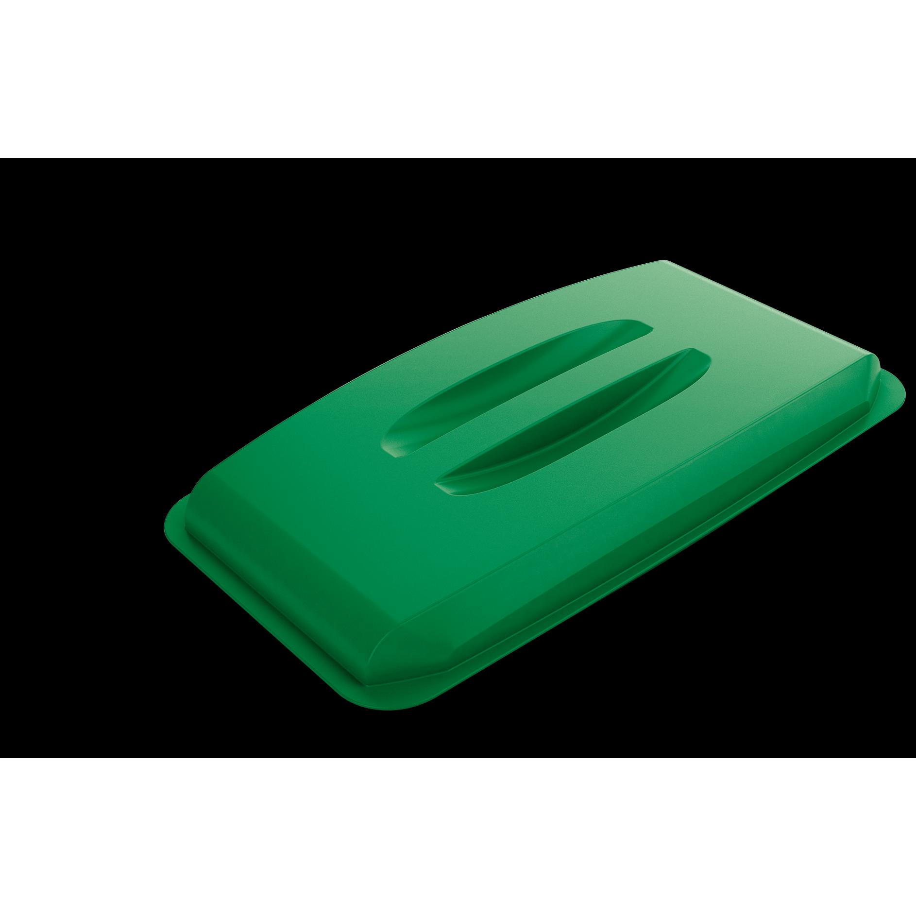 Durable Deckel PP grün B555xT285mm passend für Wertstoffsammler 60 l mit Griff, Abfalleimer, Grün