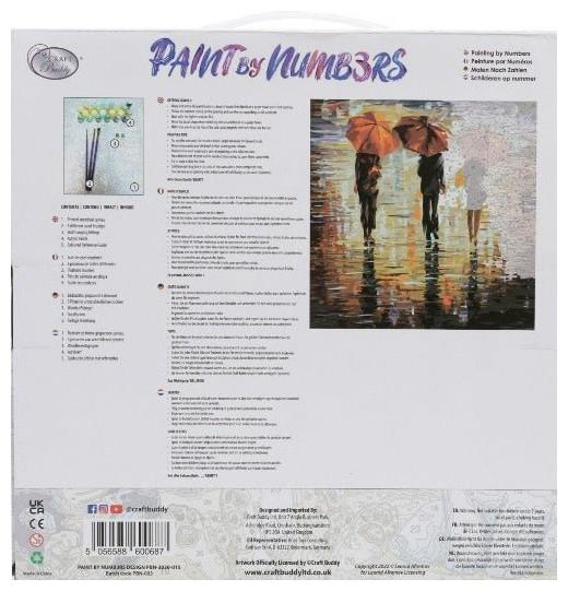 Produktbild Craft Buddy Malen nach Zahlen Bild-Set 30x30cm Im Regen