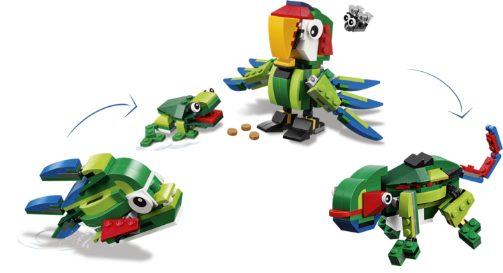 Actual product image LEGO Rainforest Animals (31031, LEGO Creator Expert)