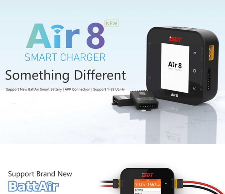 Productafbeelding Isdt Lader AIR8 500 W gelijkstroom, 1-8S, BattAir