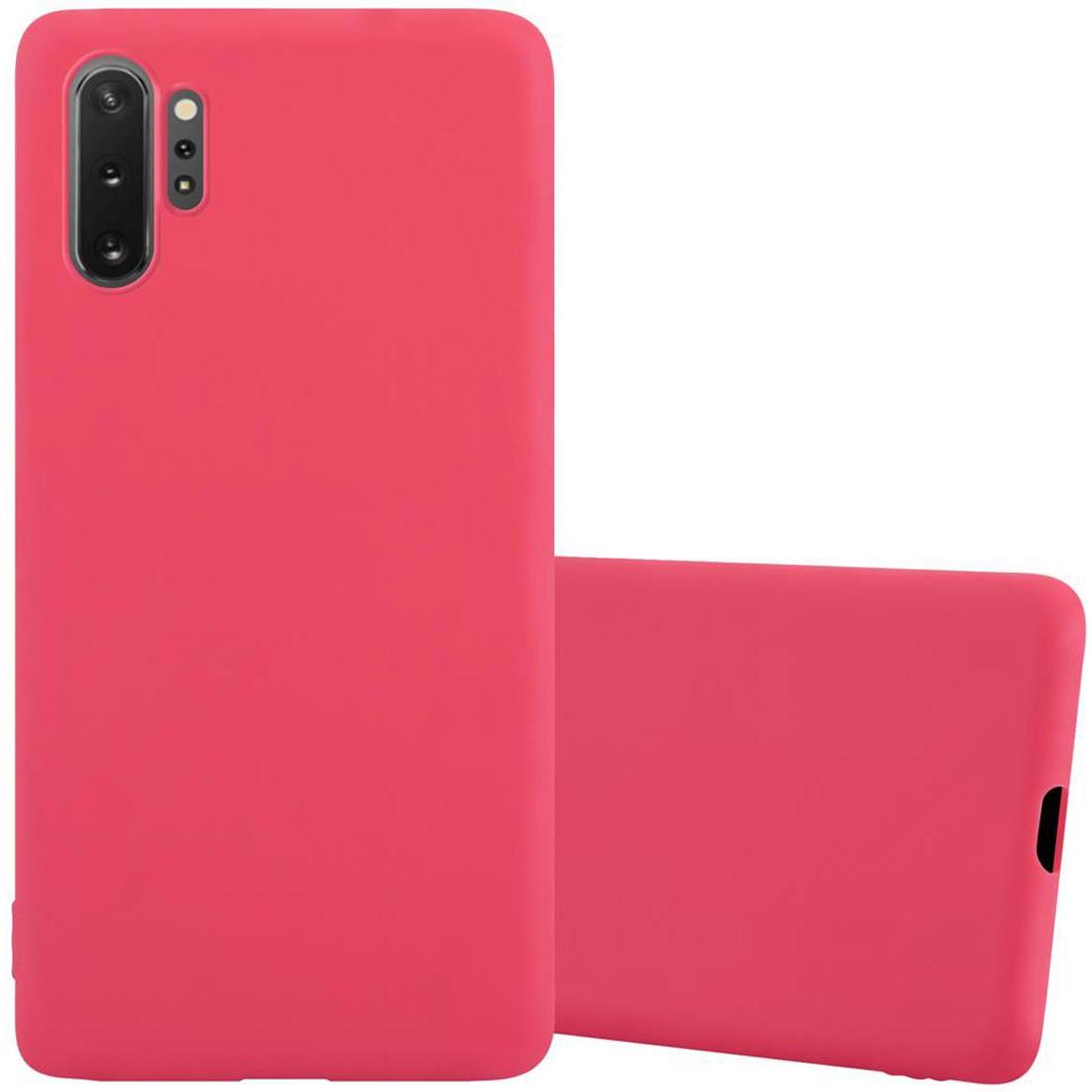 Cadorabo TPU Candy Cover (Samsung Galaxy Note 10 Plus), Smartphone Hülle, Rot