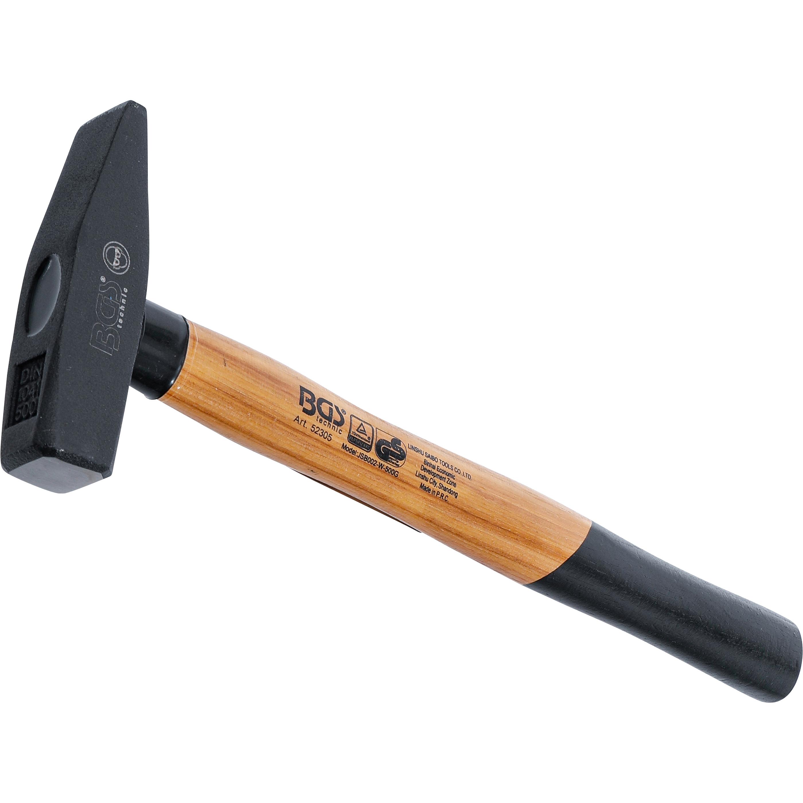 BGS, Hammer, Schlosserhammer Hickory-Stiel DIN 1041 500 g (630 g)