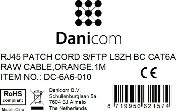 Produktbild Dsit CAT 6a Netzwerkkabel LSOH (CAT6a, 1 m)