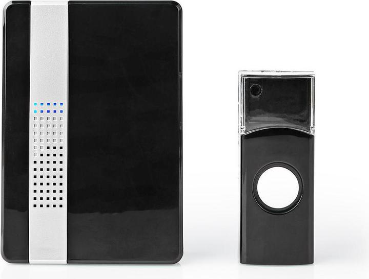 Image du produit Nedis Kit de sonnette de porte sans fil Alimentation secteur 220-240 V AC 50 Hz 1x CR2032 Volume : 80 dB S (Funk)