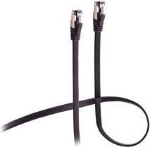 Productafbeelding S-Conn Flexline patchkabel plat U/FTP Cat.8.1 zeer flexibel zwart 0,5m (U/FTP, CAT8.1, 0.50 m)