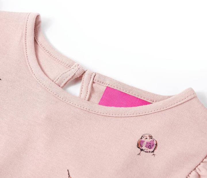 Produktbild VidaXL Kinder-Langarmshirt Rosa 116,Material: 100 % Baumwolle,Farbe (116)