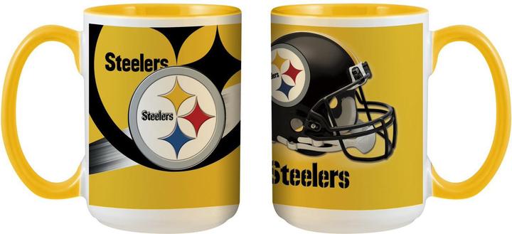 The Memory Company Pittsburgh Steelers 3D Inner Color Mug (445 ml, 1 x)