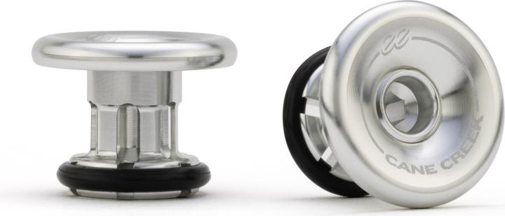 Cane Creek eeBarKeep handlebar end caps, silver