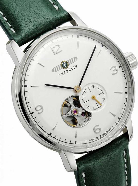 Actual product image Zeppelin LZ 129 Hindenburg Automatic Open Heart 8066-1 N (Analogue wristwatch)