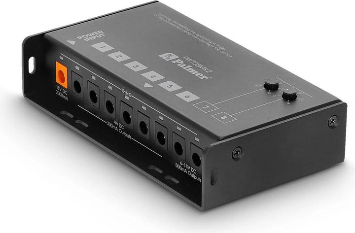 Image du produit Palmer Audio PWT 08 MK2 - Alimentation universelle pour pedalboard avec 8 sorties (Pédalier)