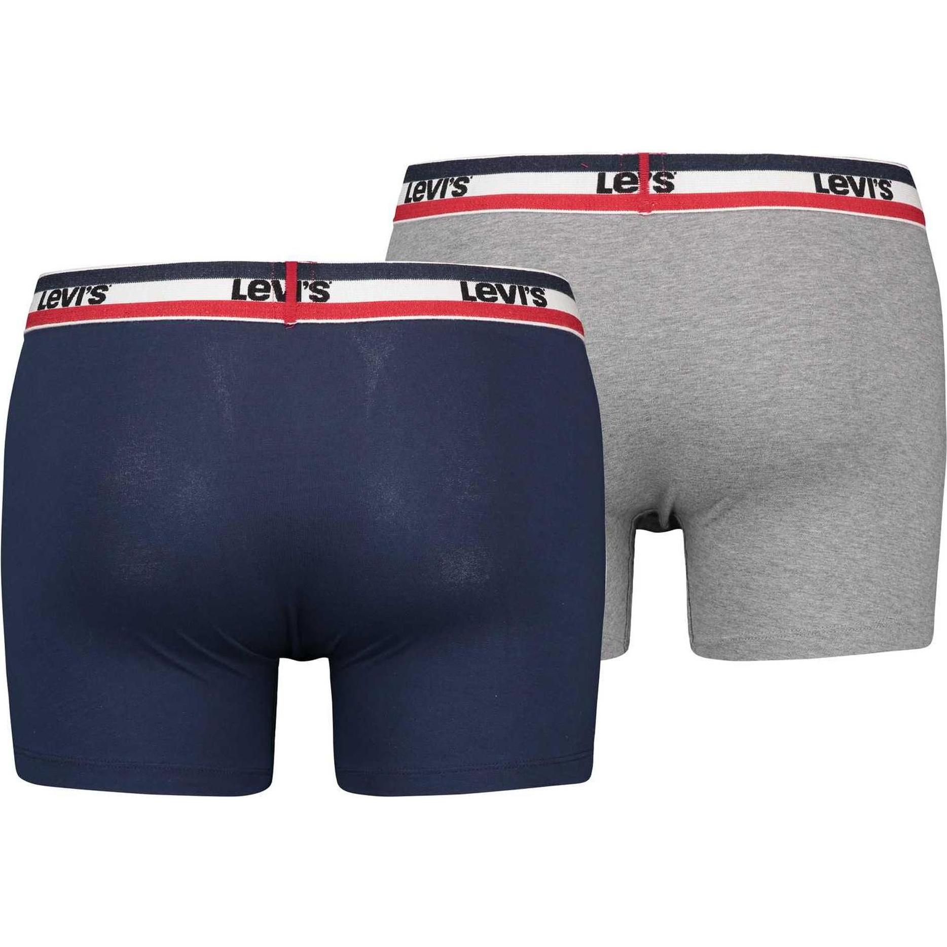 Thumbnail - Levis, Herren, Unterhosen, Sportswear Logo, Mehrfarbig, (L, 2er Pack)
