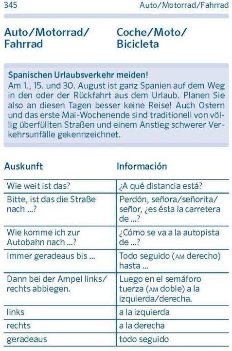 Valori nutrizionali e ingredienti Pocket-Wörterbuch Spanisch (Spagnolo, Tedesco, 2022)