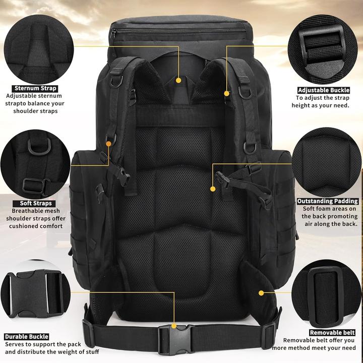 Actual product image Outdoor Extra Large Camping Backpack (85 l)