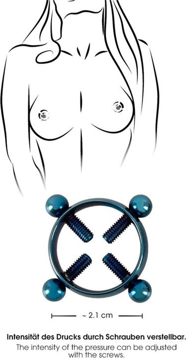 Actual product image Bad Kitty Nipple Jewellery Bl