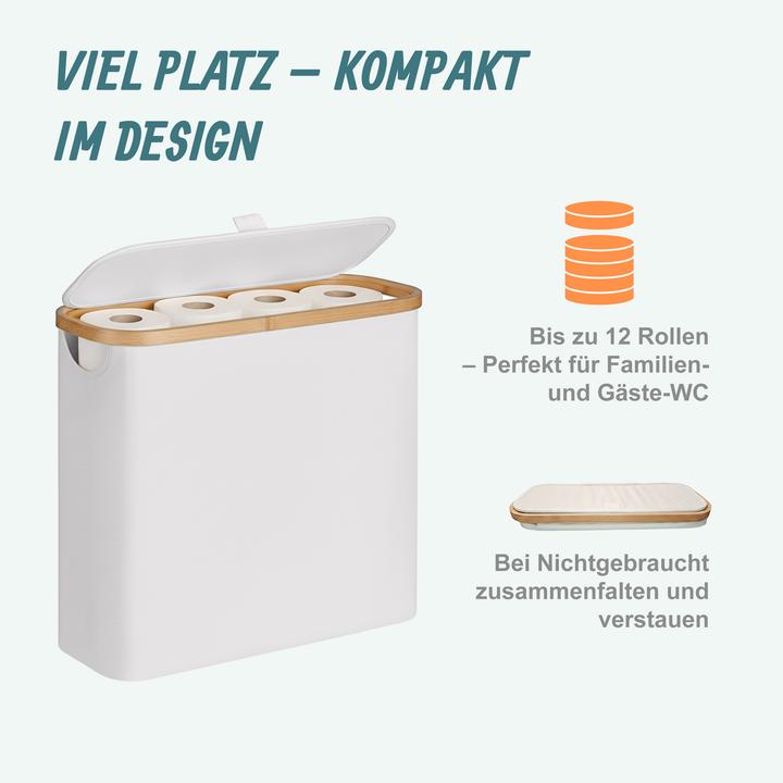 Actual product image Relaxdays Toilet roll storage