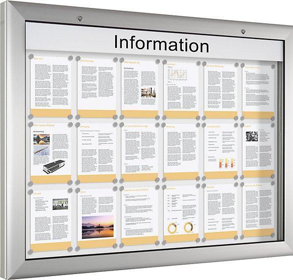 Image du produit Schaar-Design Vitrine d'affichage (Tableau noir, 102,5 x 138 cm)