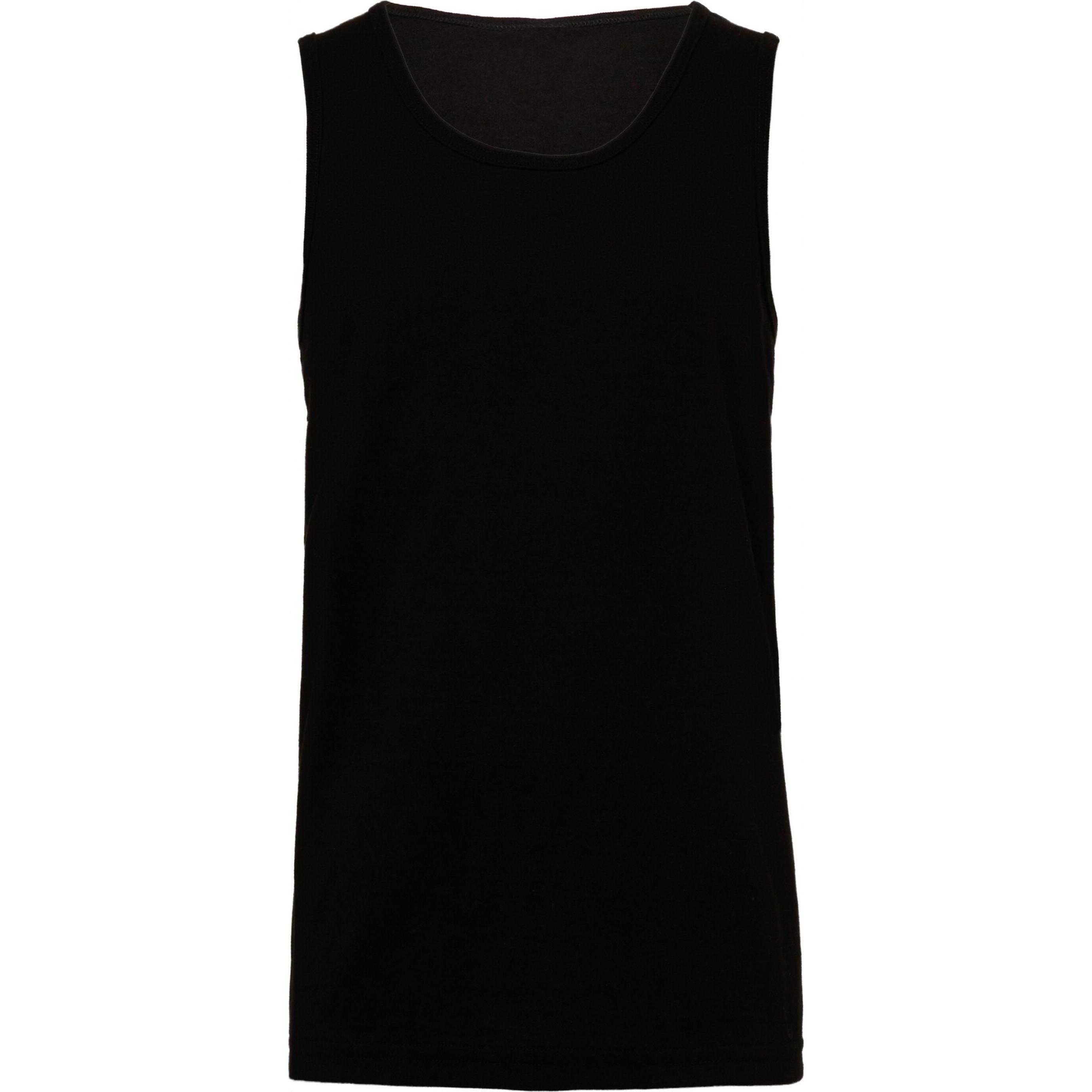 Bella Canvas, Herren, Shirt, Jersey Tank, Schwarz, (S)