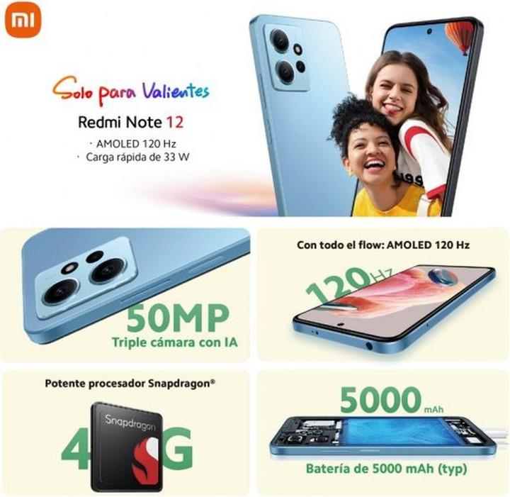 Image du produit Xiaomi Redmi Note 12 (64 Go, Onyx Gray, 6.67", Double SIM, 4G)