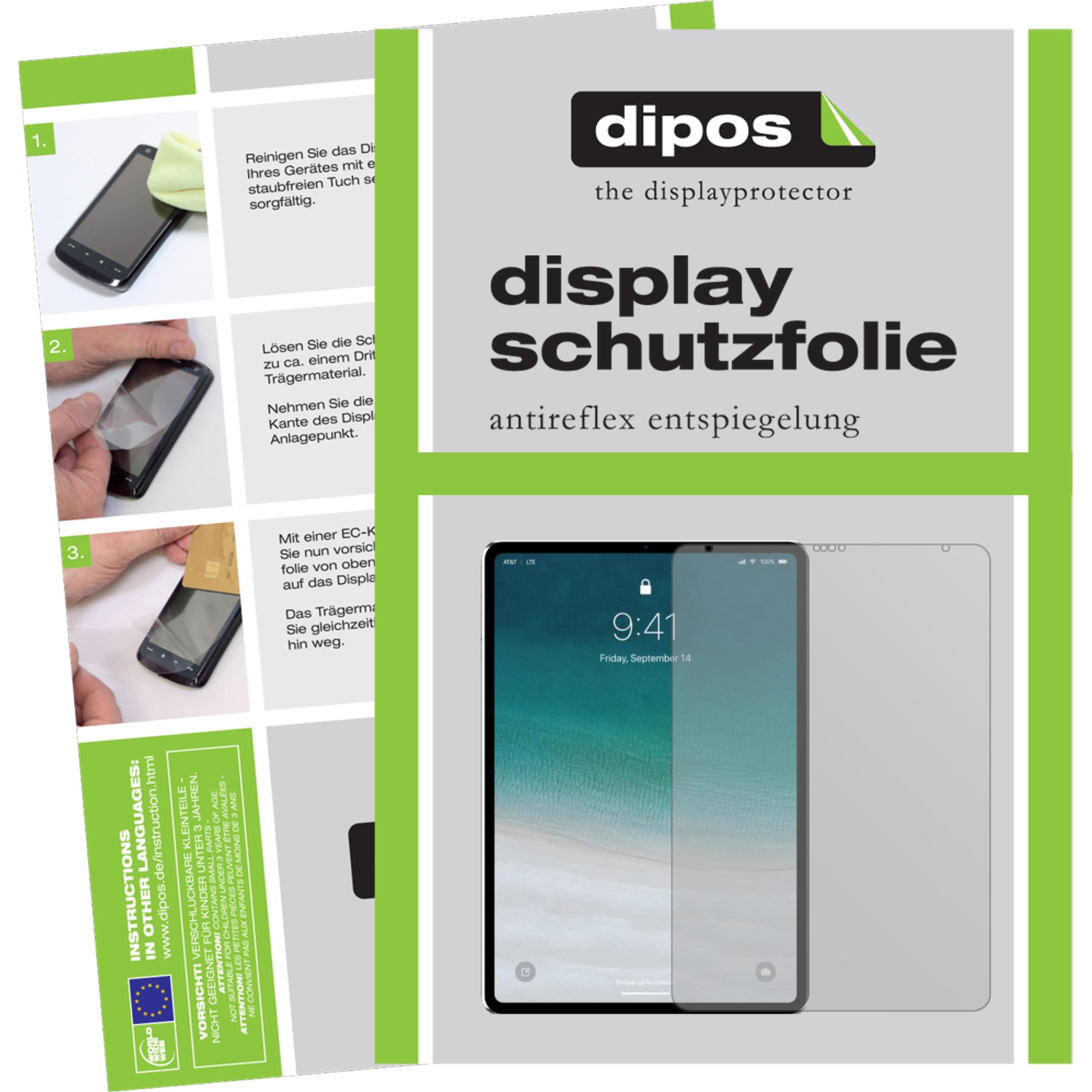 Dipos Displayschutzfolie Antireflex (1 Stück, iPad Pro 12.9 2018 (3. Gen)), Tablet Schutzfolie