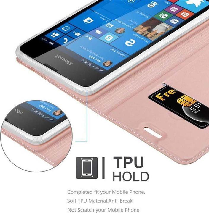 Actual product image Cadorabo Book Classy Style Cover (Microsoft Lumia 550)
