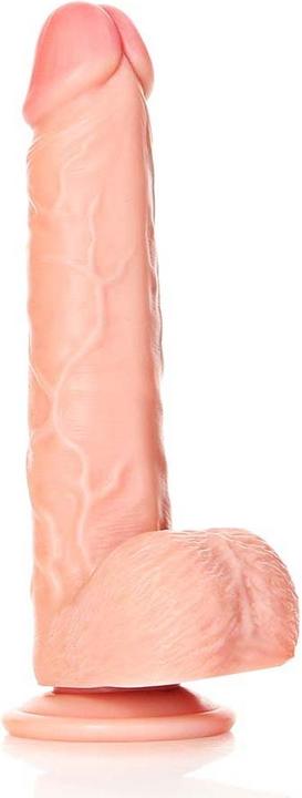 Actual product image RealRock Straight Realistic Dildo with Balls and Suction Cup - 7"/ 18 cm
