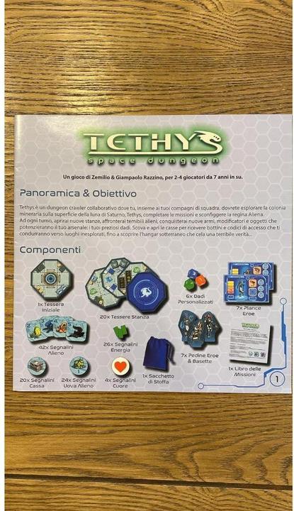 Actual product image Little Rocket Games Tethys Space Dungeon (English, Italian)