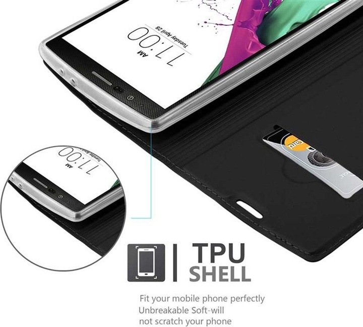Actual product image Cadorabo Book Classy Style Cover (LG G4, Motorola Moto G4 Plus)