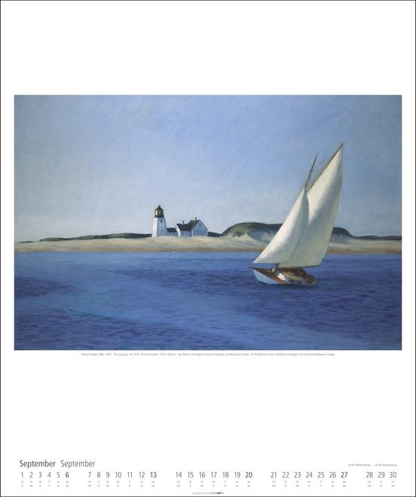 Produktbild Edward Hopper Kalender 2026 (46 x 55 cm)