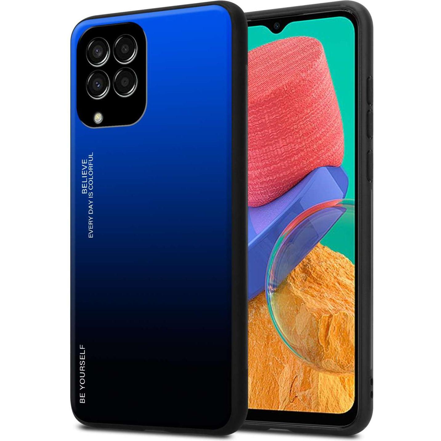 Cadorabo Hülle für Samsung Galaxy M33 5G TPU im 2 Farben Design (Samsung Galaxy A33 5G), Smartphone Hülle, Schwarz