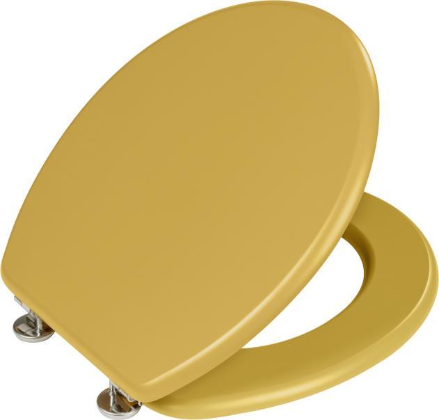 Actual product image Wenko Prima MDF WC seat mustard yellow