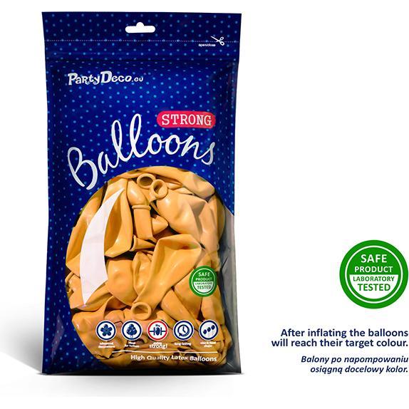 Thumbnail - Partydeco Strong Balloons 30cm, Pastel Honey Yellow (1 pkt / 100 pc.)