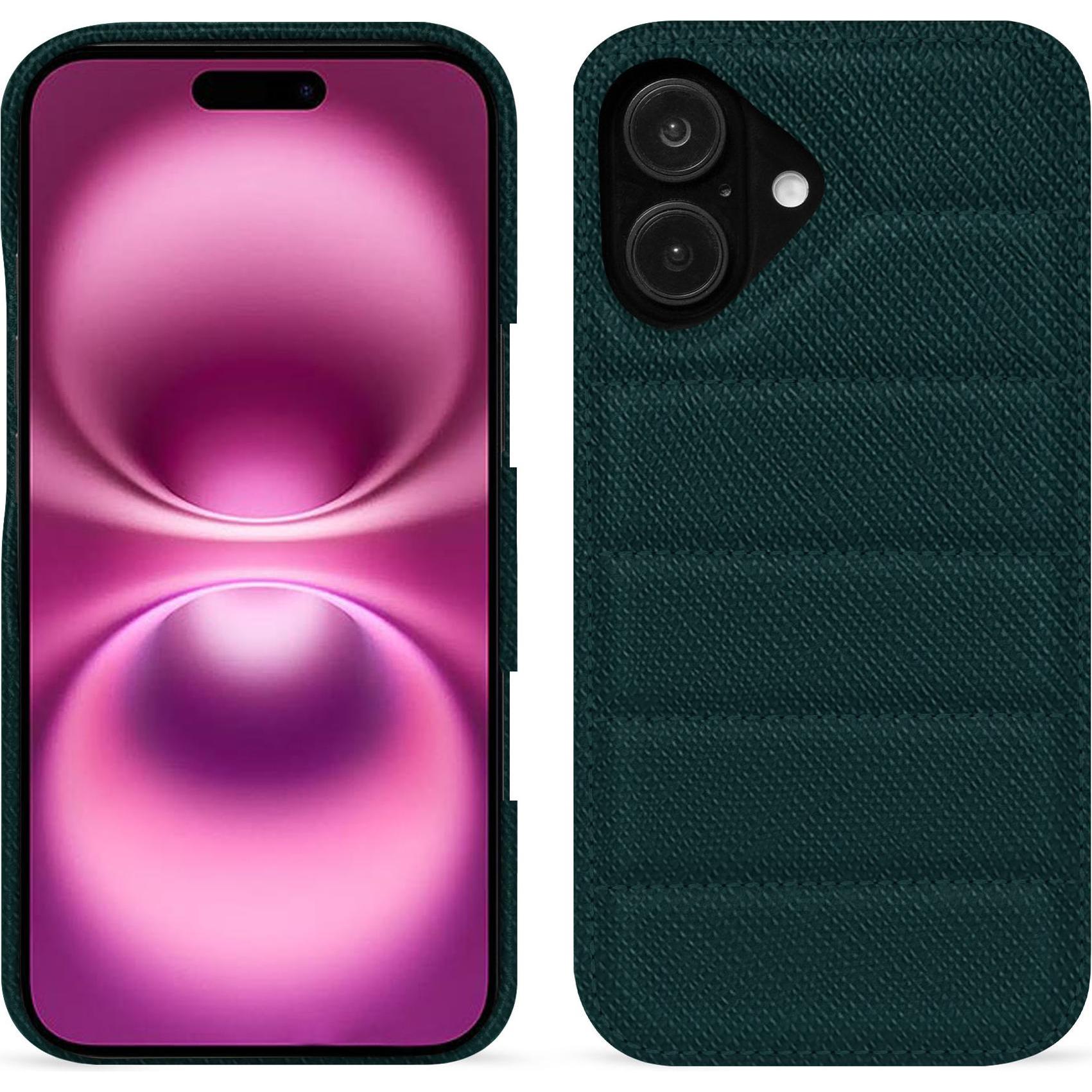 Noreve Lederschutzhülle (Apple iPhone 16 Plus), Smartphone Hülle, Grün