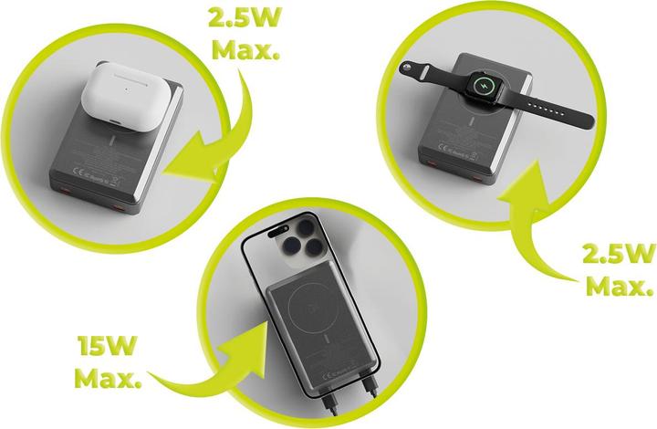 Image du produit Mobile Origin Banque d'alimentation 30W PD 20000mAh Aluminum PowerBank PB14 Compatible MagSafe (20000 mAh, 30 W)