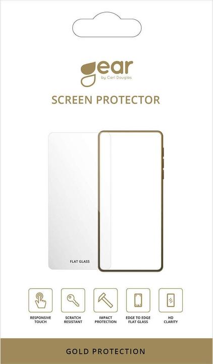 Actual product image Gear Glass Prot. Flat Case Friendly 2.5D GOLD Samsung Galaxy S25 Ultra 5G (1 pcs., Samsung Galaxy A25 5G)