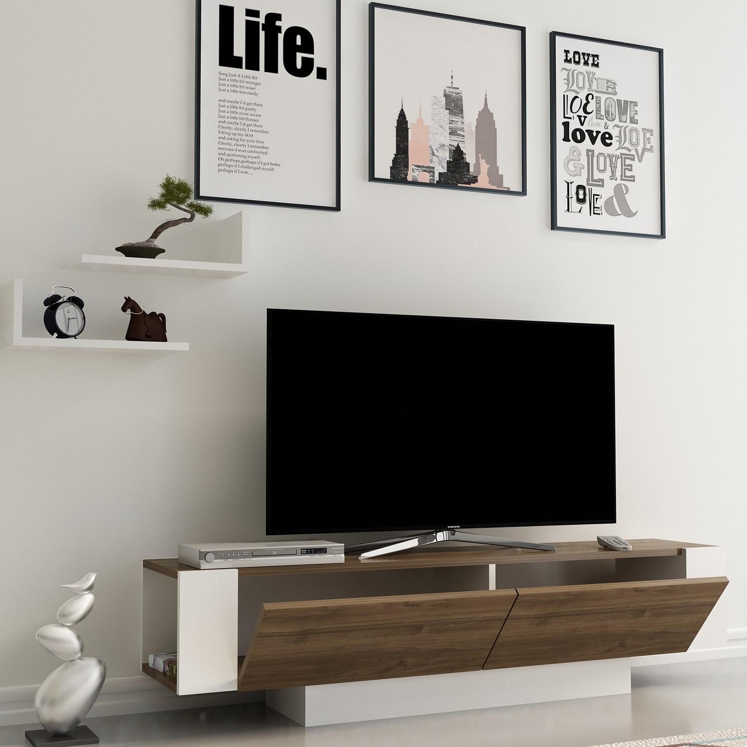 Thumbnail - Hanah Home, TV Möbel, Avyaan (150 x 41.5 x 31.5 cm)