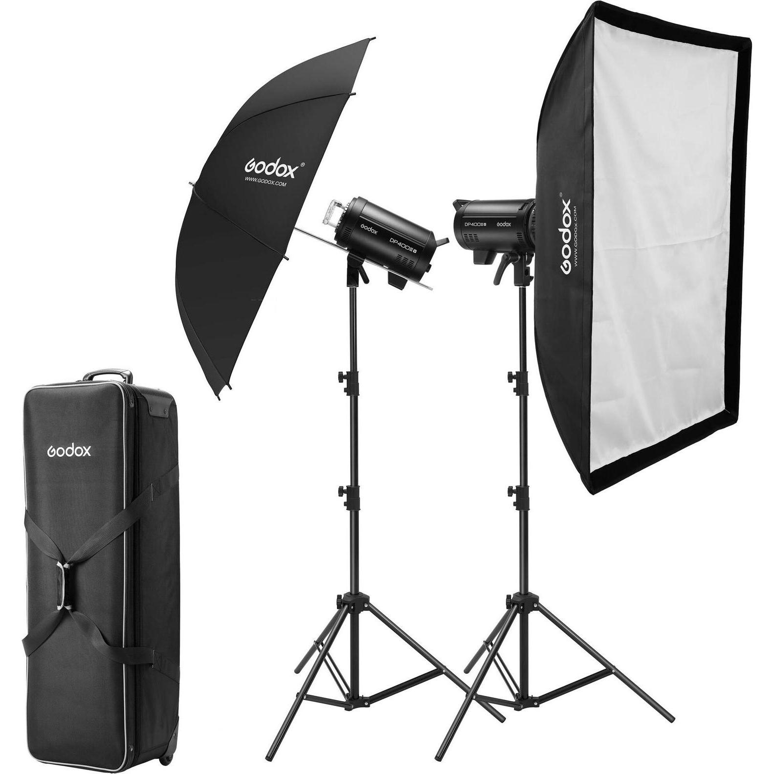 Godox DP400IIIV-C - Studio flash kit (2xDP400III-V & accessories) (Set, 400 Ws) (DP400IIIV-C)