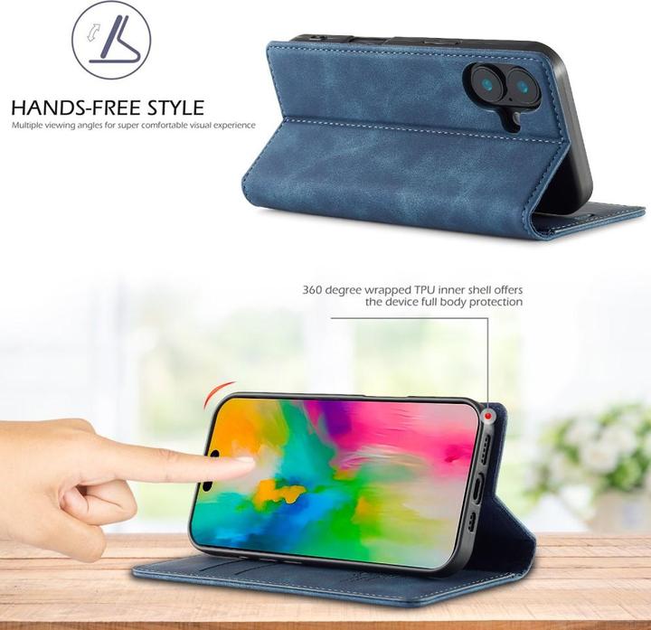 Produktbild Ueli Express Leder Buch Etui Tasche mit Kartenfach (Apple iPhone 16)