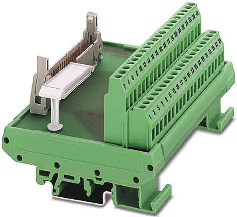 Actual product image Phoenix Contact 40 way HE10 interface module