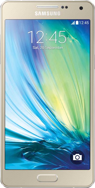Actual product image Samsung SM-A300 Galaxy A3 (16 GB, Champagne Gold, 4.50", 8 Mpx, 4G)