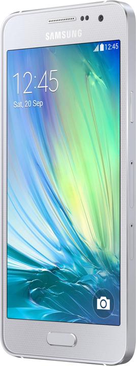 Actual product image Samsung SM-A300 Galaxy A3 (16 GB, Platinum Silver, 4.50", 8 Mpx, 4G)