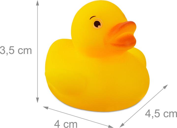 Image du produit Relaxdays Lot de 48 canards en caoutchouc