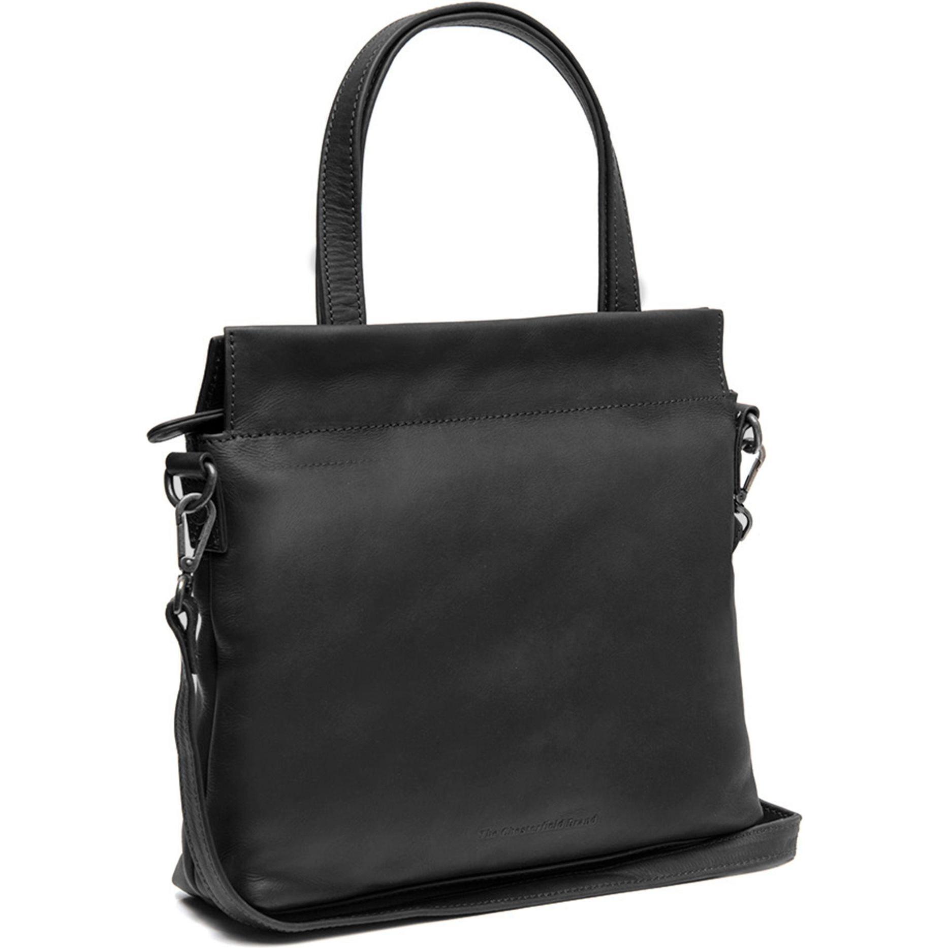 The Chesterfield Brand, Handtasche, Rivington Schultertasche Leder 27 cm, Schwarz