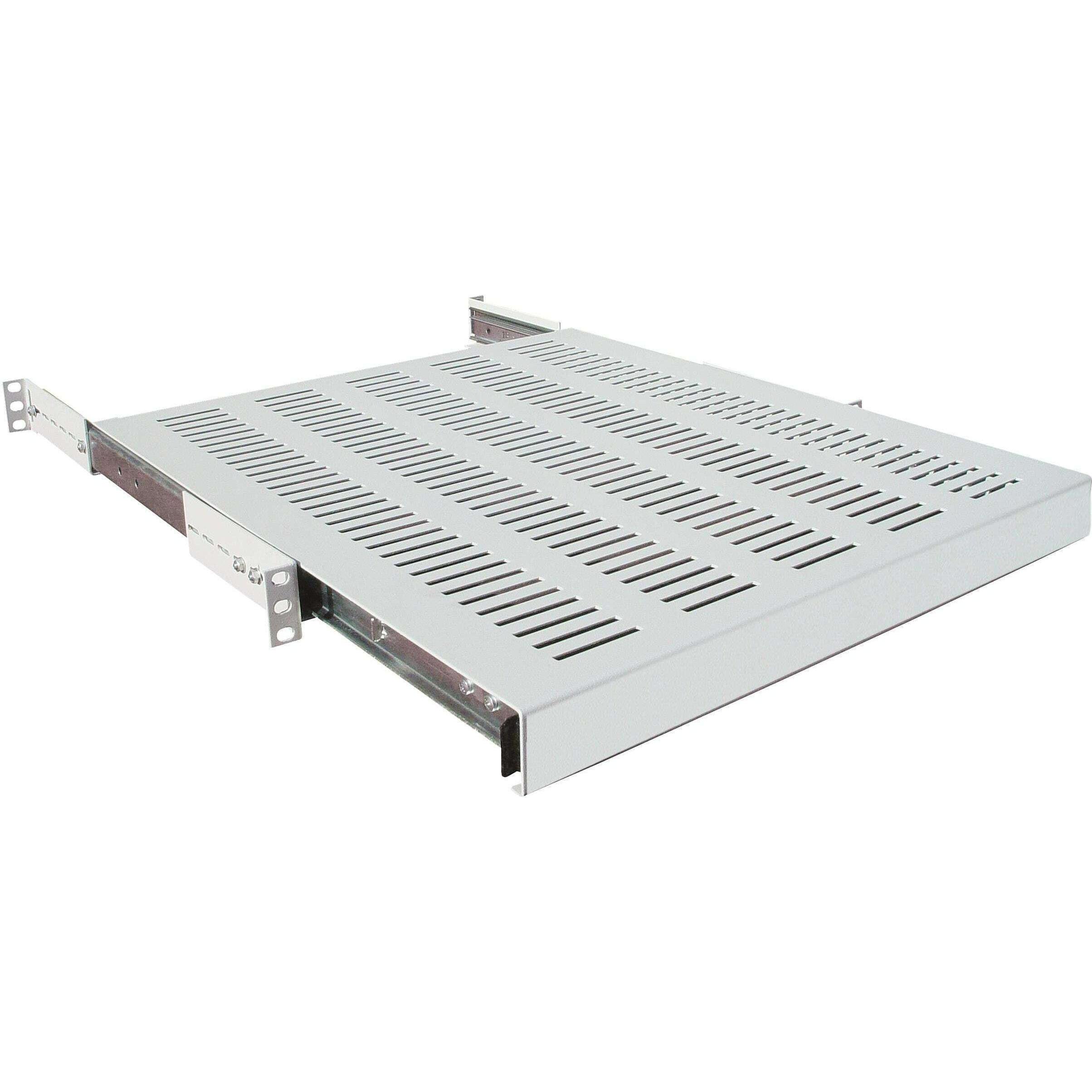 Wirewin 19" 1HE ausziehbarer Fachboden, Serverschrank Zubehör, Grau