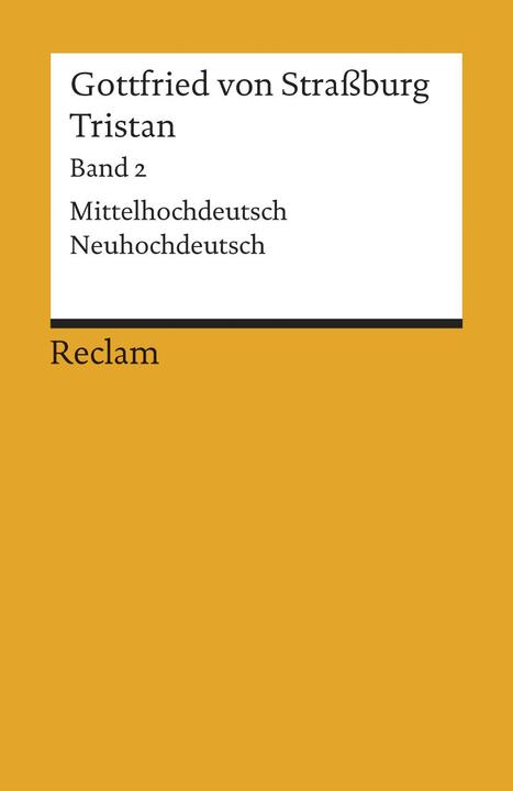 Produktbild Tristan 2 (Deutsch, Gottfried von Strassburg, 2007)
