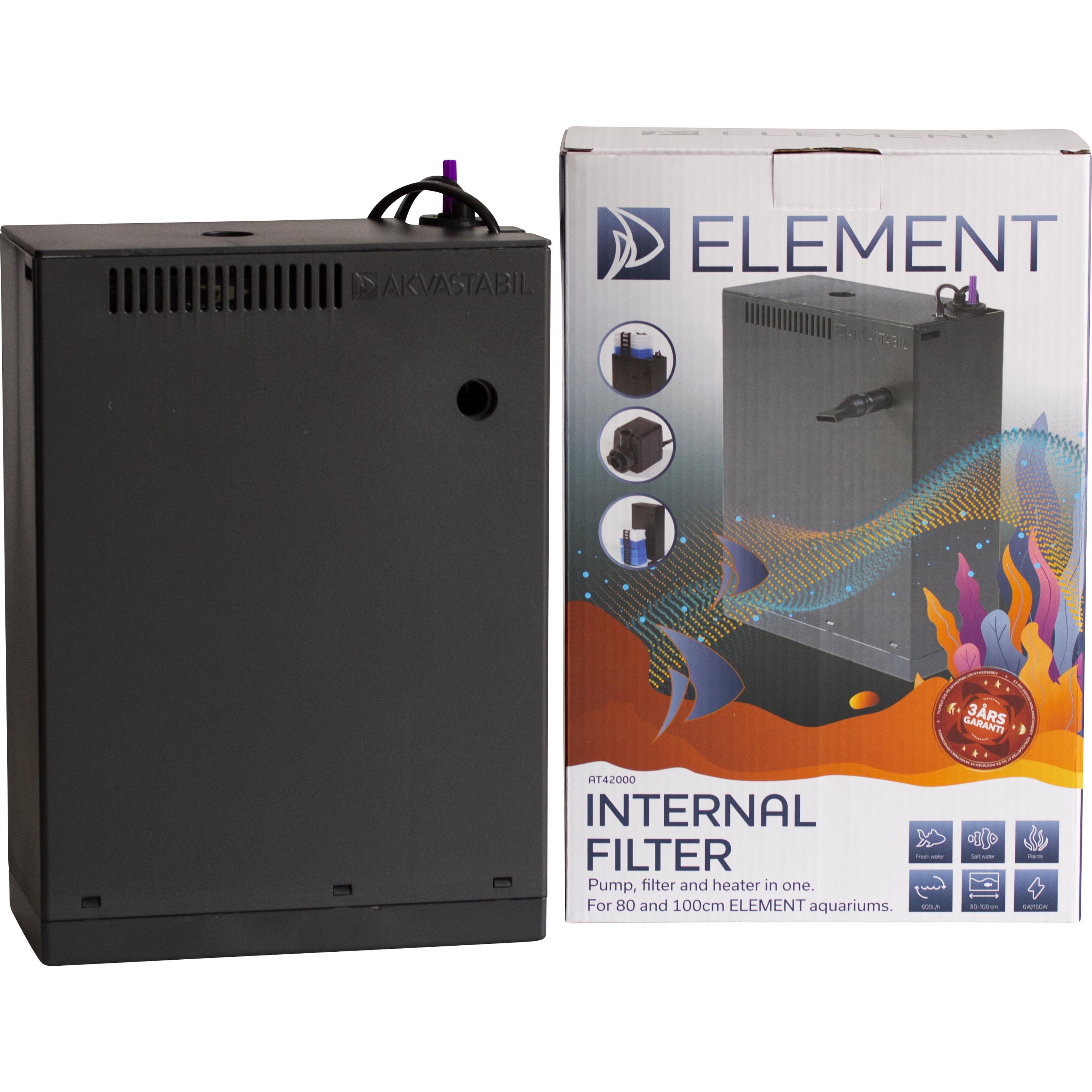 Comparer les prix de AkvaStabil Filtre complet pour 80 et 100 cm ELEMENT, Aquarium : filtres