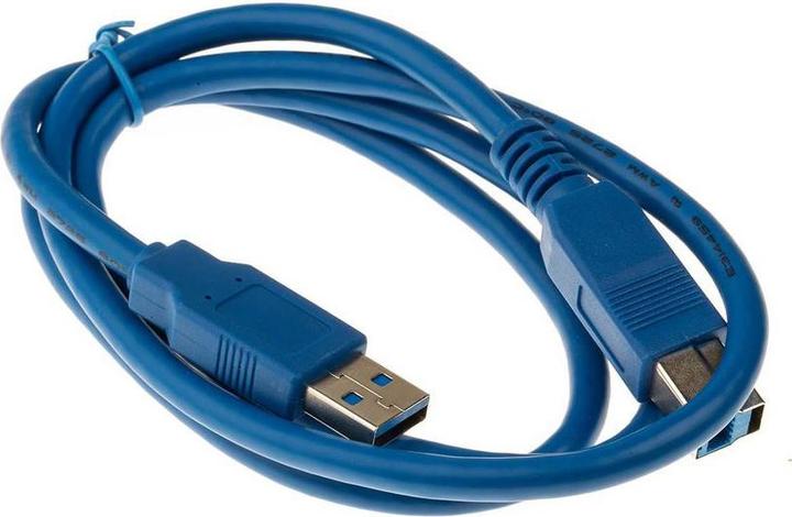 Image du produit RS PRO Câble USB, USBA / USB B, 1m USB 3.0 bleu (1 m, USB 3.0)