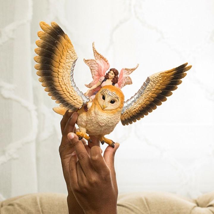 Actual product image Schleich Bayala elf on glitter owl