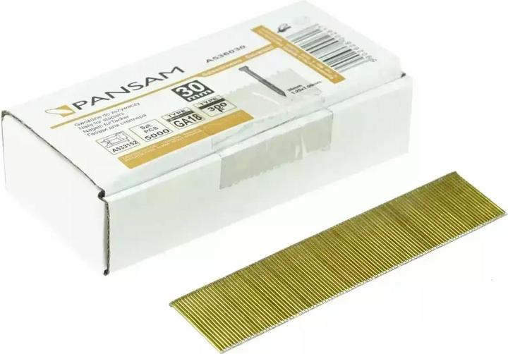 Actual product image Pansam Nails for pneumatic tacker TYPE 300 25mm 5000pcs - A536025 (1 Piece, 25 mm)