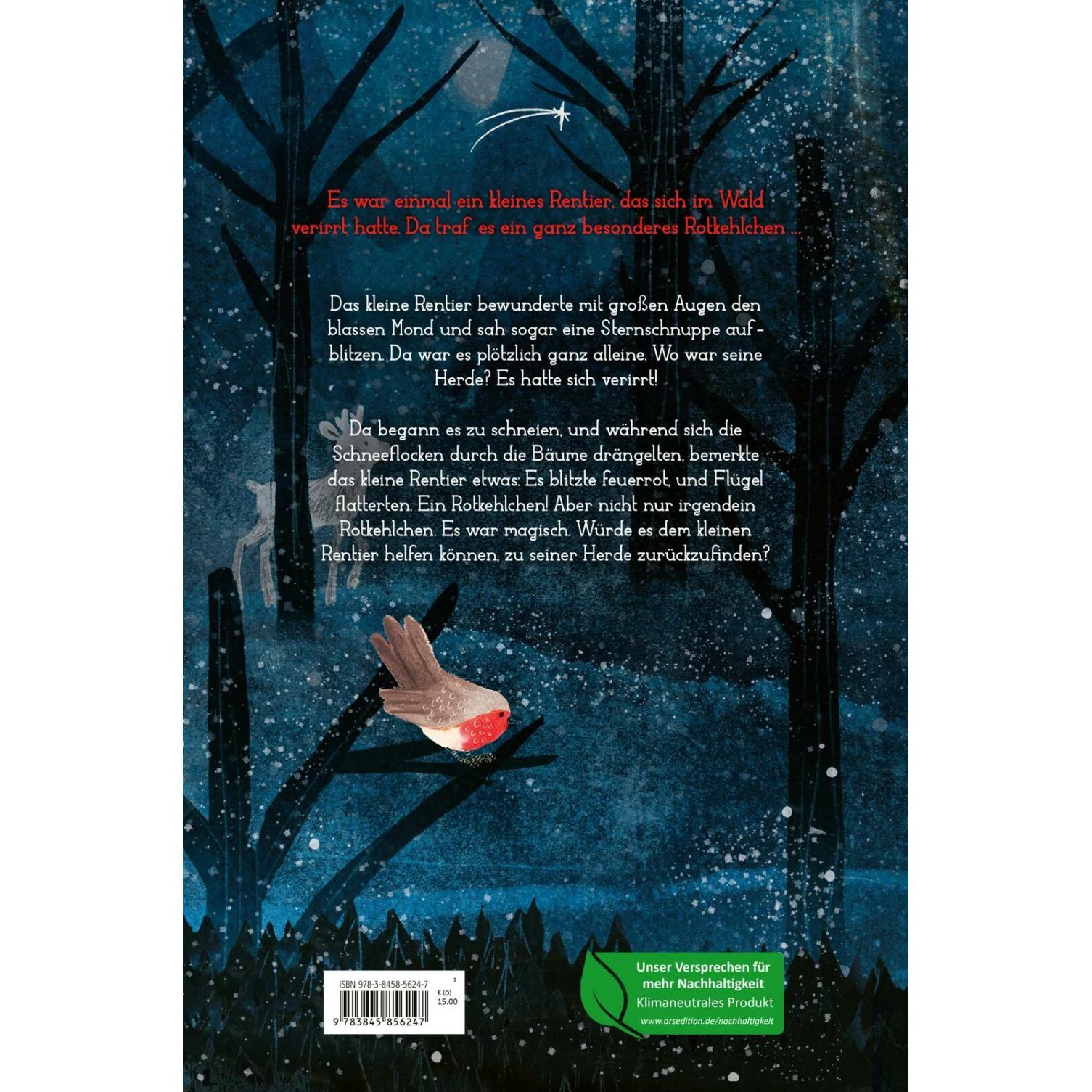 Thumbnail - Das kleine Rentier und das Rotkehlchen, Kinderbücher von Rosa Bailey